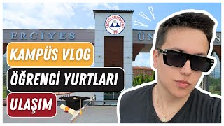 Erciyes Üniversitesi Kampüs Turu  Yurtlar Ulaşım İmkanları erciyesüniversitesi university vlog [upl. by Aissat]