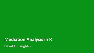 Mediation Analysis in R [upl. by Sivrad]