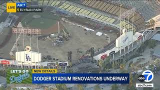 Major renovations underway at Dodger Stadium [upl. by Anirahs888]