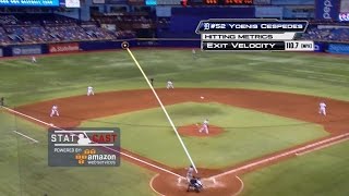 DETTB Statcast tracks Cespedes long home run [upl. by Choo]