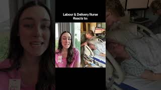 Labour amp Delivery Nurse reacts to labouranddelivery postpartum newborn [upl. by Frants]