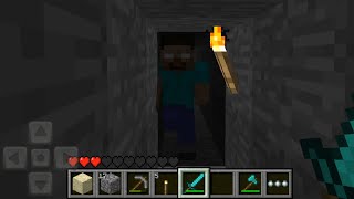 ENCONTRÉ a Herobrine en Minecraft PE D Trauma [upl. by Simpson805]