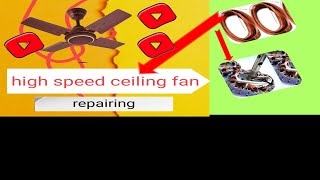 How To High Speed Ceiling Fan Coil Winding [upl. by Aruat]