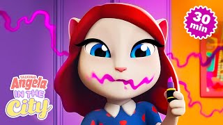 Oopsie Doopsie 🤷‍♀️😅 Talking Angela In The City Compilation [upl. by Flatto]