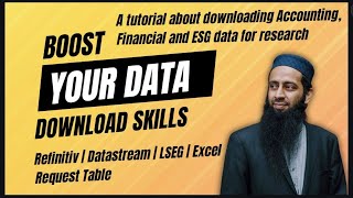 How to Download Accounting ESG and Company Data with Refinitiv Eikon Datastream Request Table [upl. by Adym]