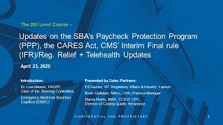 EMBC Zotec Webinar COVID19 Federal Legislation Updates Part 2 [upl. by Ahsenev812]