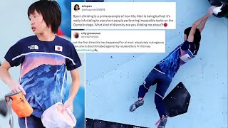 Watch Japanese climbing star Ai Mori struggle in the Olympic boulder wall final Will this 5ft [upl. by Gersham]