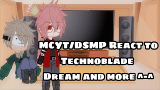 Mcyt react to Dream and Technoblade Part 1 Gacha Club ♡GachaFandoms♡ [upl. by Able]