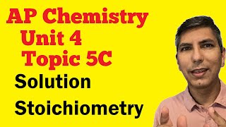 Basics of Solution Stoichiometry  AP Chem Unit 4 Topic 5c [upl. by Burman366]