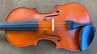 SOLD Old Violin 851 POWERFUL Markneukirchen Violin with Great Volume and Tone for sale [upl. by Hairahcez42]