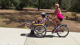 DUET Wheelchair Bicycle Tandem [upl. by Yonatan]