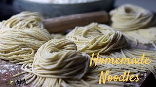 Homemade Plain amp Egg Noodles  How to make homemade noodles  Mine frais fait maison [upl. by Marmawke561]