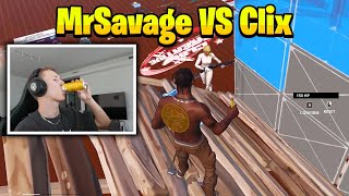 MrSavage VS Clix 1v1 Buildfights [upl. by Sonitnatsok113]