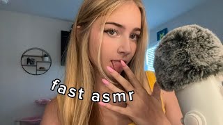 Fast and Aggressive ASMR spit paint and mouth sounds [upl. by Ahsinelg]