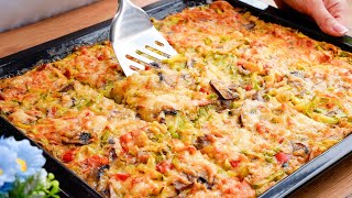 Better than pizza I cook this vegetable casserole 3 times a week Healthy and delicious [upl. by Zile]