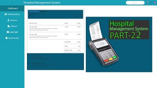 Hospital Billing System Php Hospital Management System Part22 [upl. by Surtimed198]