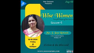 WISE WOMEN Season5 Mrs J Jaya Richards Garu [upl. by Walston502]