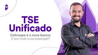 Concurso TSE Unificado  Cebraspe é a nova banca O que muda na sua preparação [upl. by Darn]