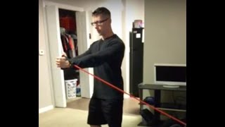 Pallof Press with resistance band [upl. by Ginelle]