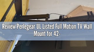 Review Perlegear UL Listed Full Motion TV Wall Mount for 4285 inch TVs up to 132 lbs TV Mount with [upl. by Retepnhoj947]