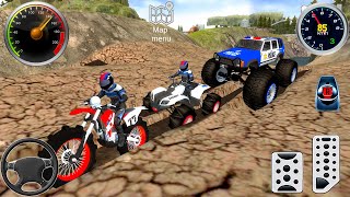 Motor Dirt Police Bike Quad Bike Police Monster Truck Impossible Driver 2  Android Gameplay FHD [upl. by Olracnaig]