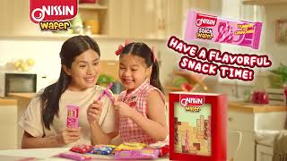 Snack time Time to enjoy Nissin Strawberry Wafer Stick [upl. by Nathalie]