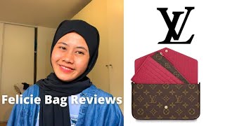 Review Louis Vuitton Bag Pochette Felicie Bag Terlaris di Indo [upl. by Mitzi]