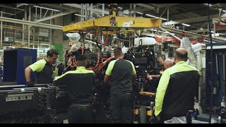 Serial production of Heavy Duty electric trucks at Volvo Tuve plant in Sweden [upl. by Essirahc585]