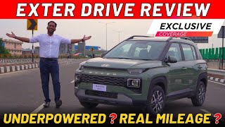 EXCLUSIVE  Hyundai Exter SUV Drive Review  Price in India  First Drive Review  Real Mileage [upl. by Haelem]