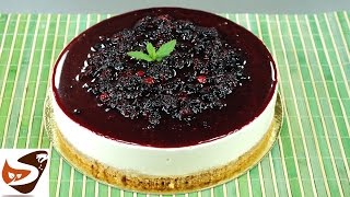 Cheesecake allo yogurt dolce senza cottura facile e veloce – Cheesecake fredda ai frutti di bosco [upl. by Feucht]