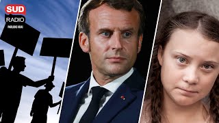 Veille de mobilisation Macron en Espagne et Greta Thunberg arrêtée en Allemagne le tour de lactu [upl. by Aiksas967]