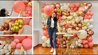 Como hacer una Pared de Globos para cumpleaños  🎉 Balloon Wall 🎉 [upl. by Maribelle419]