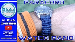 How To Make Paracord Watch Band 2017 Watch Bracelet [upl. by Pickens]