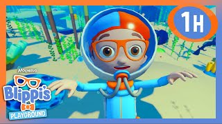 A Hot Day Turns Cool Blippi’s Beach Treasure Discovery  Kids TV Shows  Cartoons For Kids [upl. by Ahsinid]