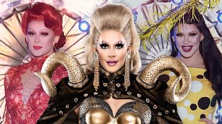 All of Janey Jackes Runway Looks Drag Race UK vs The World [upl. by Nahgeam]