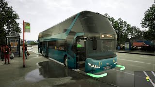 FernBus Simulator  Neoplan Skyliner rough driving  POV Drive [upl. by Fatimah918]