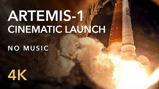 Artemis1 Launch Cinematic 4K FULL VOLUME No Music NASAs SLS Rocket [upl. by Lekram]