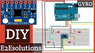 DIY MPU6050 accelerometer Arduino Device to find angular movement of object with MPU6050 Gyro Angle [upl. by Ardnaxila]