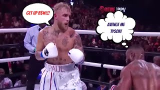 Jake Paul Monster Right Hook Vs Tyron Woodley [upl. by Hoisch564]