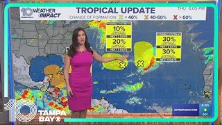 Tracking the Tropics Tropical system likely to form in Gulf next week [upl. by Naujej]