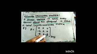 Std11 4 MatricesLower triangular matrix Math 1 [upl. by Aninahs]