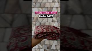 Meesho anarkali under ₹499 meesho meeshohaul meeshofinds fashion [upl. by Kenti259]