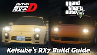 Initial D GTA Build Guide  Keisukes RX7 Early 4th Stage [upl. by Nitsa]