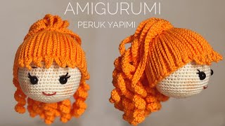 AMIGURUMI KOLAY PERUK YAPIMI Easy Wig TutorialENG SUBTITLES ON [upl. by Zitvaa]