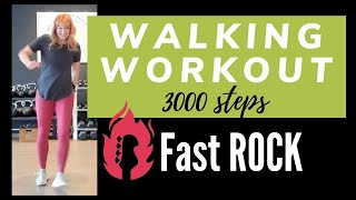 22 min Fast Walking Workout  3000 steps ROCK Walk [upl. by Ehcrop]