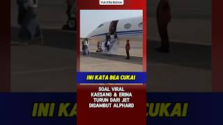 Inilah Kata Bea Cukai Soal Viral KaesangErina Turun Dari Jet Disambut Alphard Di Apron kaesang [upl. by Eiramyllek]