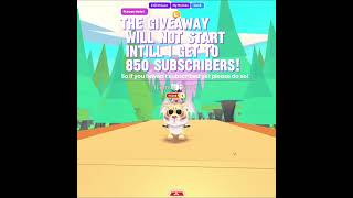 Surprise 850 subscriber giveaway Adopt Me Lunar Gold Tiger [upl. by Chung]