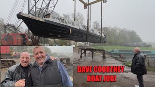 Dave Courtney amp Brendans Canal Boat Project Getting the Boat Out of The Water [upl. by Isidore]