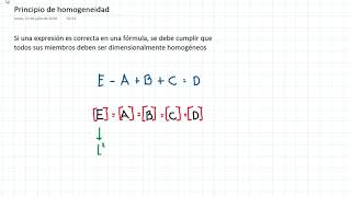 Principio de homogeneidad [upl. by Assertal]