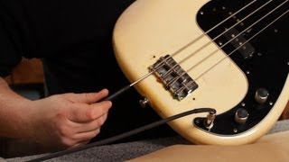 How to Adjust Intonation on a Bass  Guitar Setup [upl. by Wagshul]